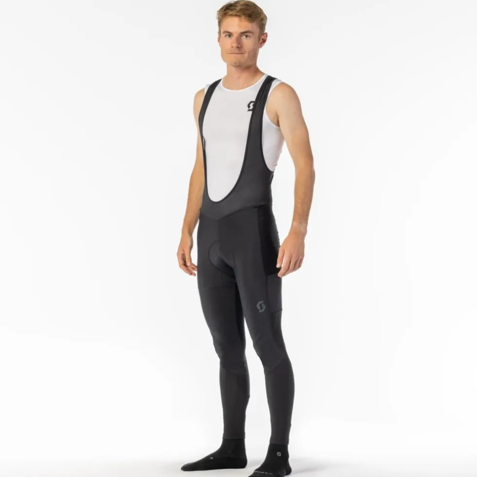 SCOTT Gravel Warm +++ Fietsbroek met Bretels Heren - zwart