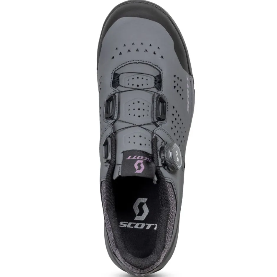 Klikschoenen|Mtb-Schoenen < SCOTT MTB Shr-alp Boa Clip Fietsschoenen Dames - grijs/zwart