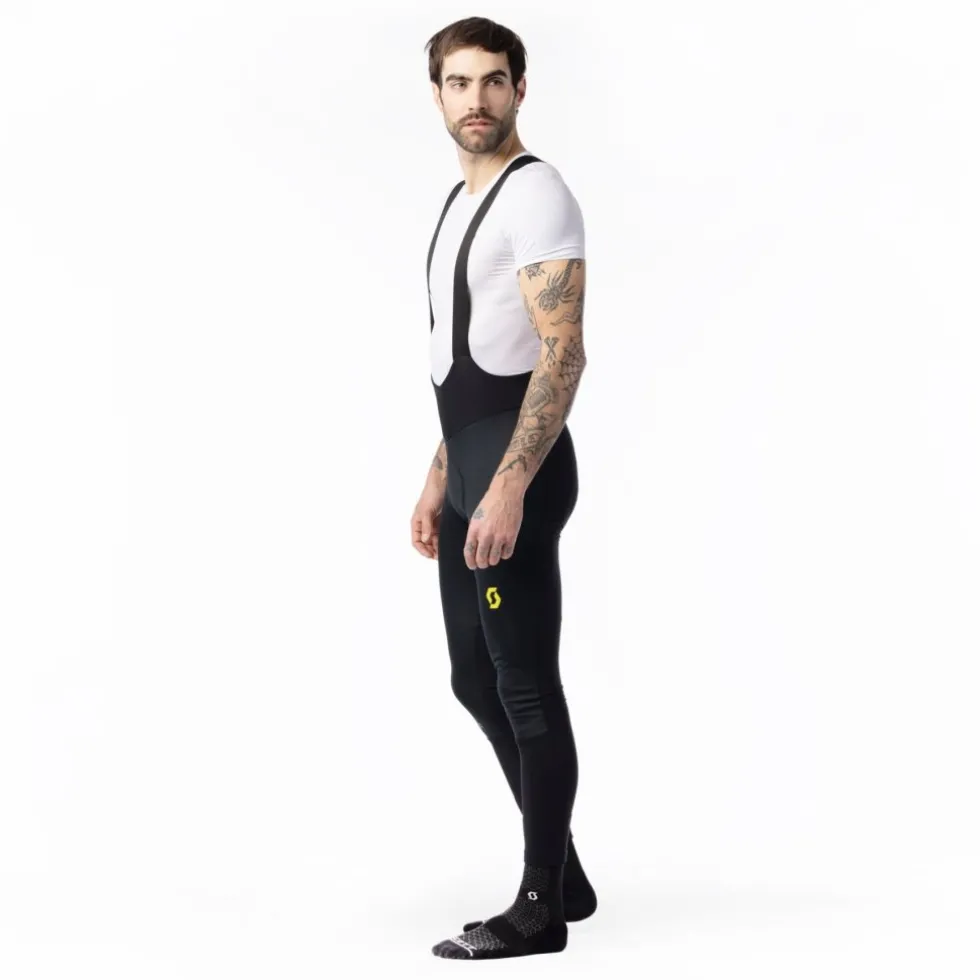 SCOTT RC Pro Warm Fietsbroek met Bretels Heren - black/sulphur yellow