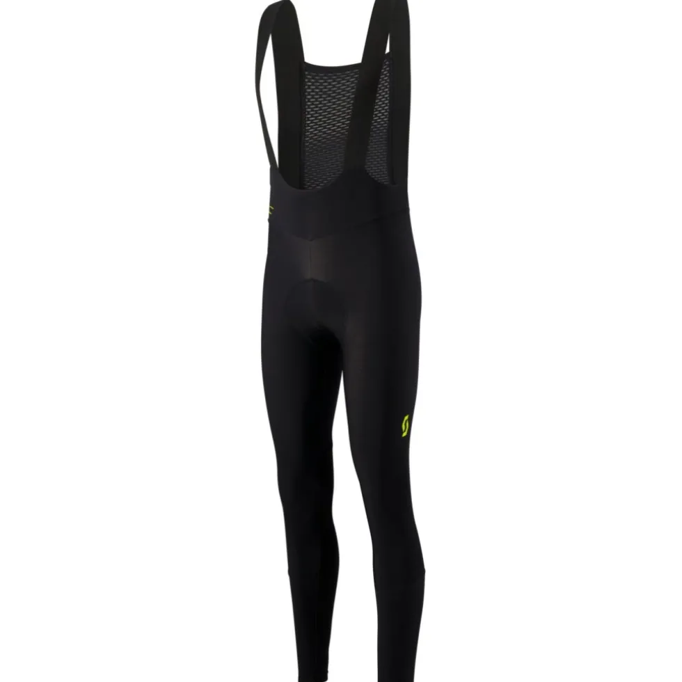 SCOTT RC Pro Warm Fietsbroek met Bretels Heren - black/sulphur yellow