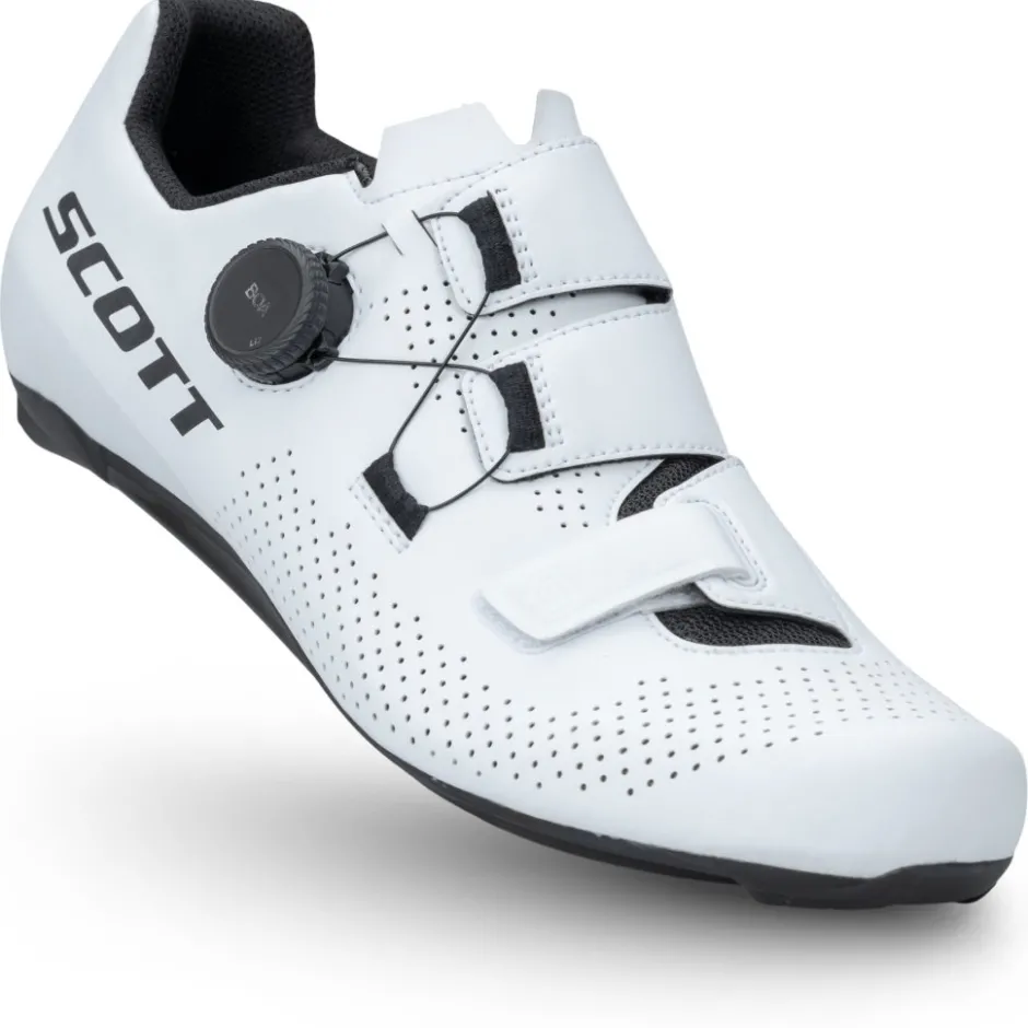 Wielrenschoenen|Wielrenschoenen < SCOTT Road Team BOA® Schoenen Heren - white/black