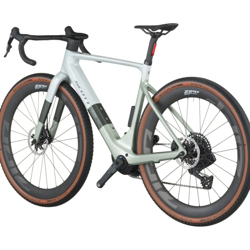 SCOTT SOLACE GRAVEL 10 - Carbon Gravel E-Bike - 2026 - pale green / beluga grey