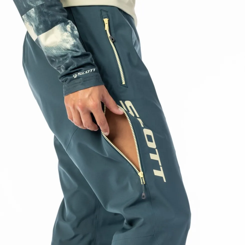 SCOTT Trail Storm WP Fietsbroek Dames - fir green/cloud pink