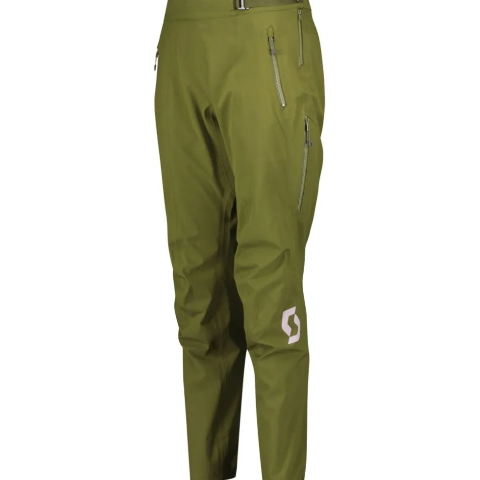 SCOTT Trail Storm WP Fietsbroek Dames - fir green/cloud pink