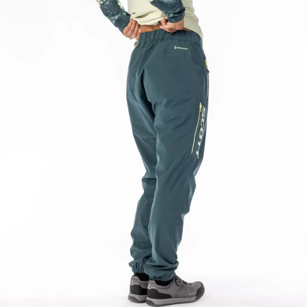 SCOTT Trail Storm WP Fietsbroek Dames - fir green/cloud pink