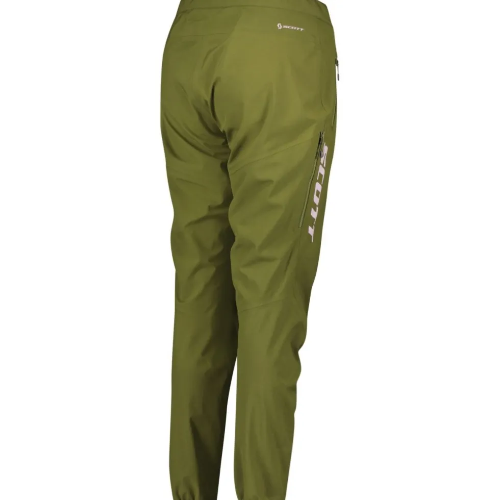SCOTT Trail Storm WP Fietsbroek Dames - fir green/cloud pink