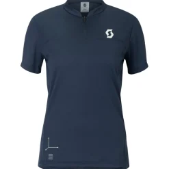 SCOTT Vertic Zip T-shirt met korte mouwen voor dames - dark blue