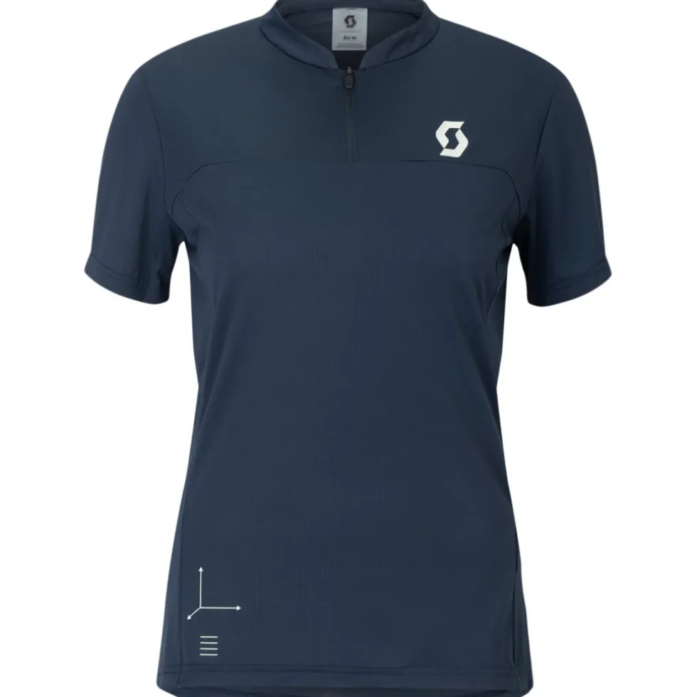 SCOTT Vertic Zip T-shirt met korte mouwen voor dames - dark blue