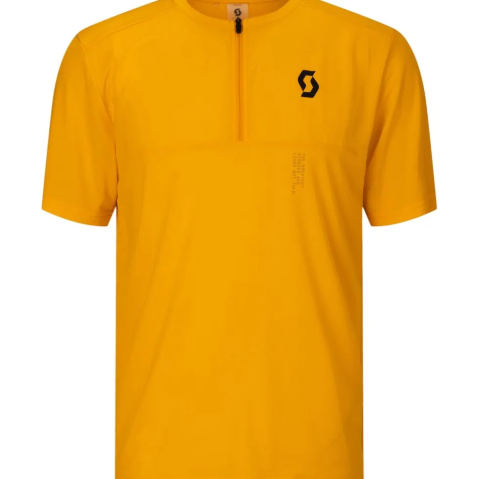 SCOTT Vertic Zip T-shirt met korte mouwen voor heren - gleam orange