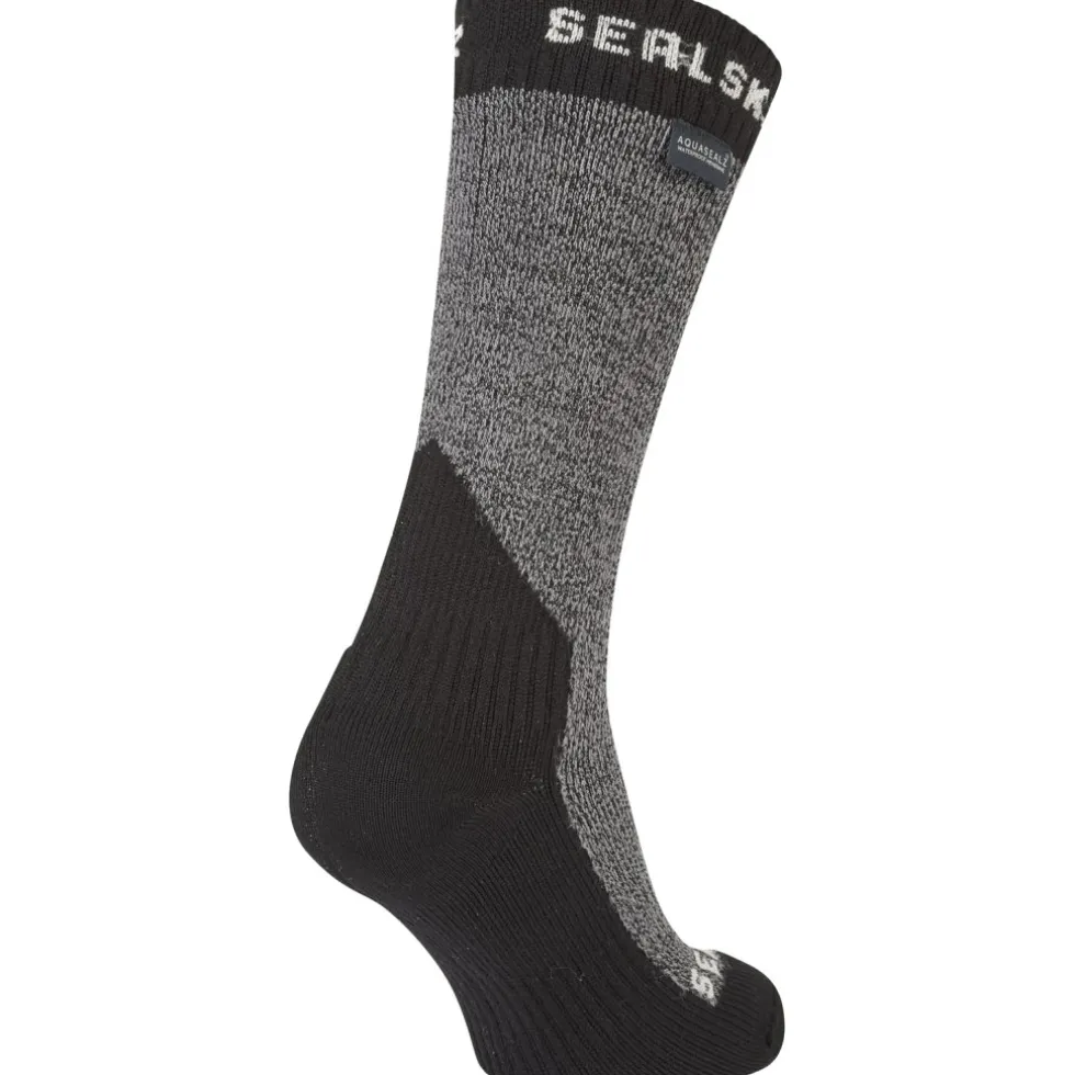 SealSkinz Stanfield Waterdichte Halflange Sokken Voor Extreem Koud Weer - Grey Marl