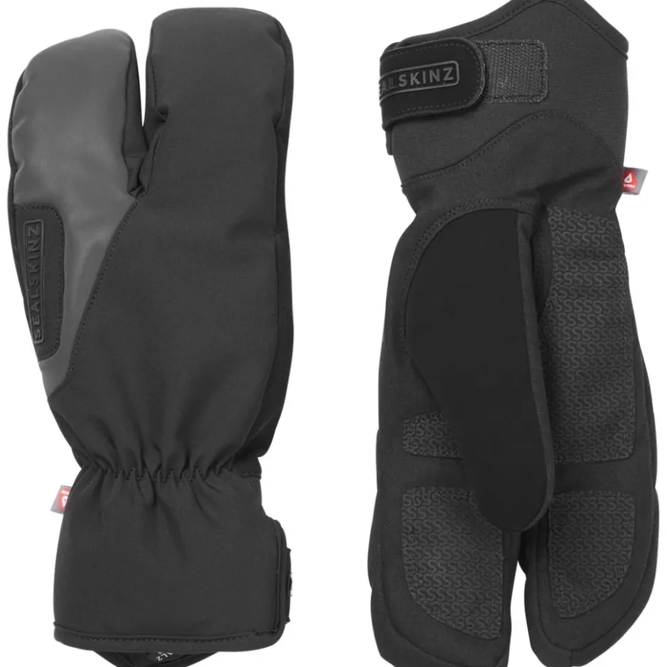 Winterhandschoenen < SealSkinz Barwick Waterdichte Extreme Koude Weer Cycu Gepeten Vinger Handchoenen - Zwart