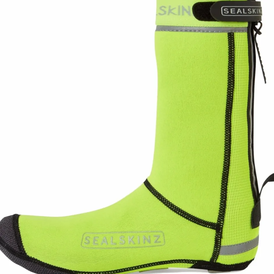 Overschoenen < SealSkinz Hempton Fietoverchoenen All Weather met Geloten Zool - Neon Yellow