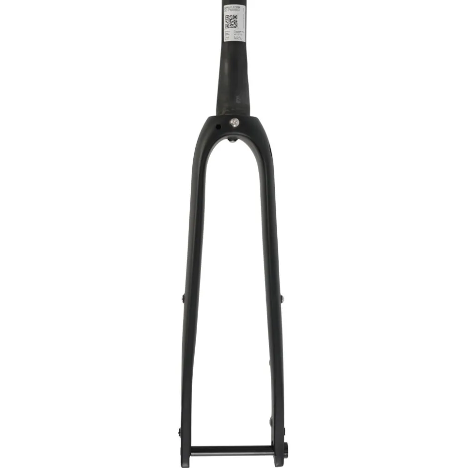 Vaste Voorvorken < SEIDO Banjo Carbon Starre Voorvork - 28" | 53mm Offset | Tapered | Flatmount - 12x100mm - matt black