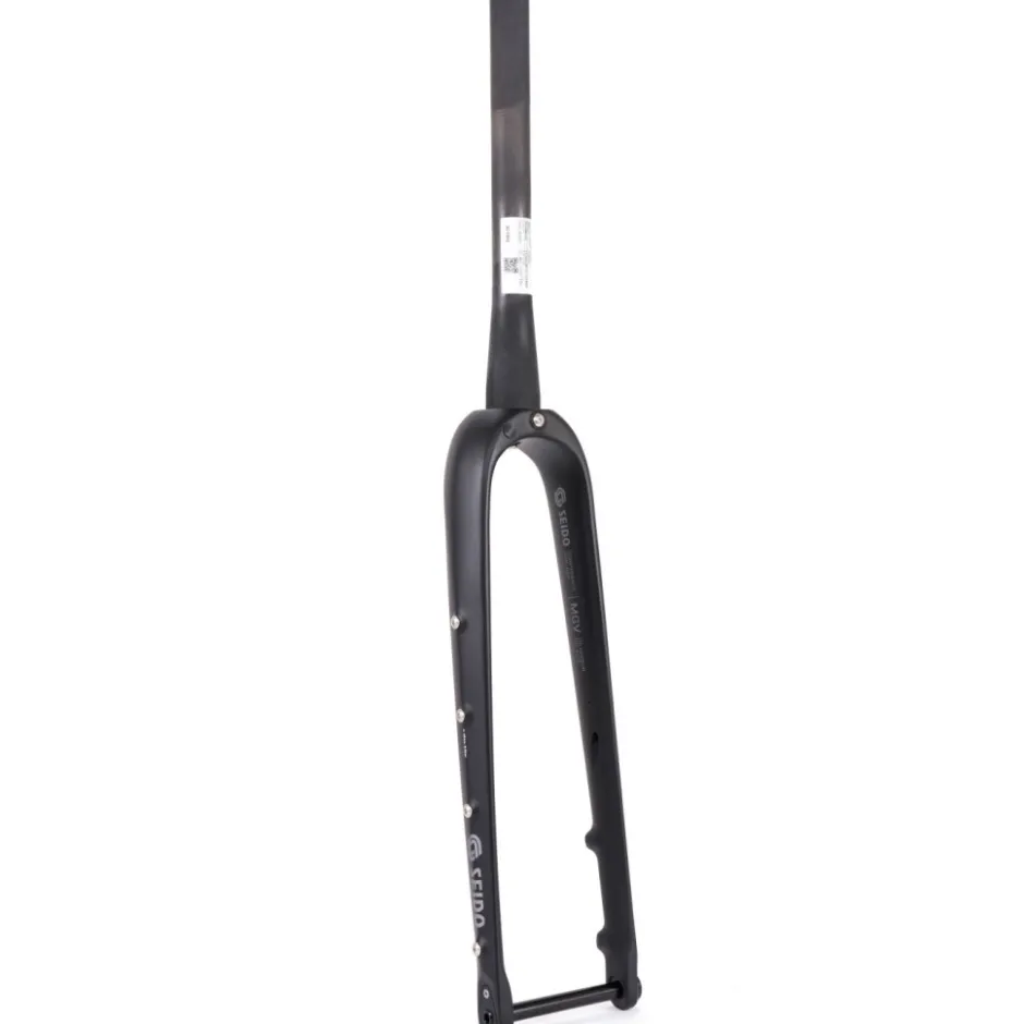 Vaste Voorvorken < SEIDO MGV Carbon Disc Starre Voorvork - Tapered - Flat Mount - 12x100mm - zwart