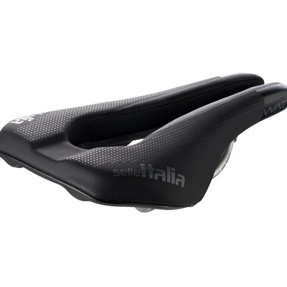 Selle Italia Watt Gel Zadel - Superflow | TI 316 - U3 | zwart