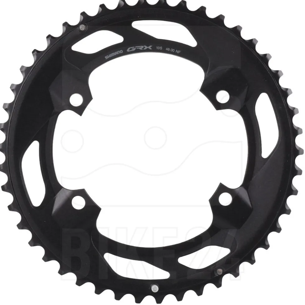 Shimano Buitenste Kettingblad voor GRX FC-RX600-10 - 2x10-Voudig - 46 Tanden