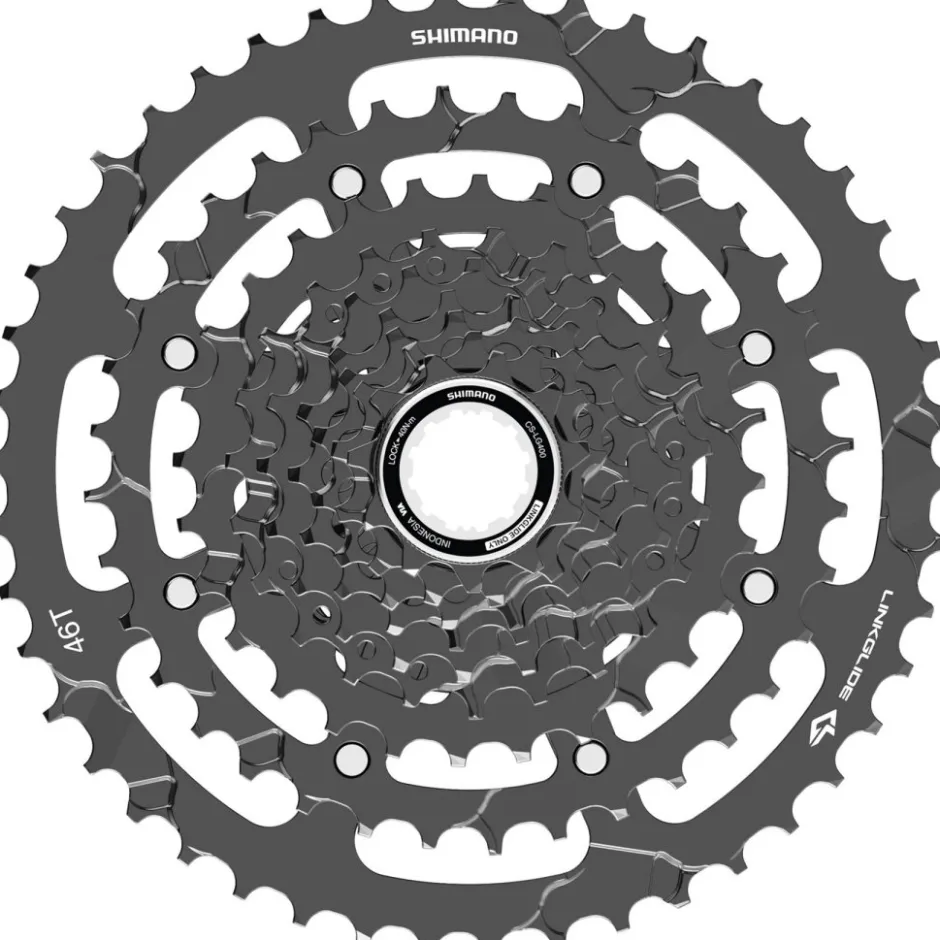 E-Bike Aandrijving|Cassettes < Shimano CS-LG400 Cassette - LinkGlide | 9-voudig - 11-46 Tanden
