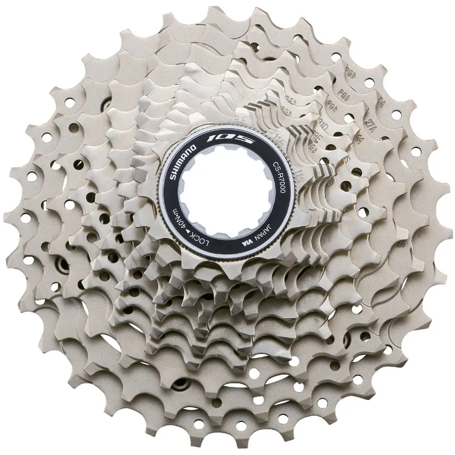 Cassettes < Shimano 105 CS-R7000 Cassette 11-Voudig - zilver