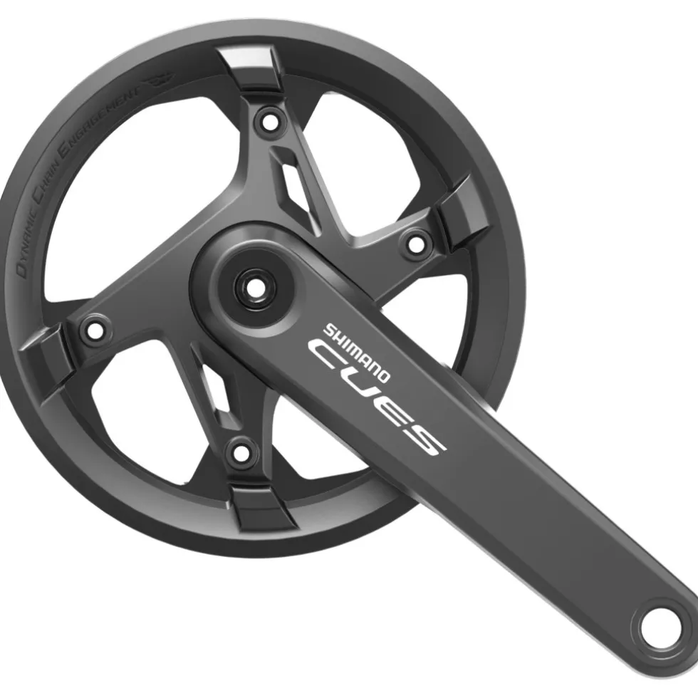 Shimano CUES FC-U6000-1 Crankset - 9/10/11-voudig - met Kettingbeschermer