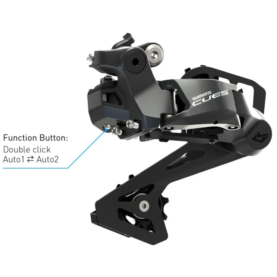 Derailleurs < Shimano CUES RD-U6050 Rear Derailleur - Shadow RD | Di2 | 10-speed | medium (GS)