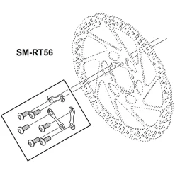 Shimano Deore SM-RT56 Brake Disc - 6-Bolt