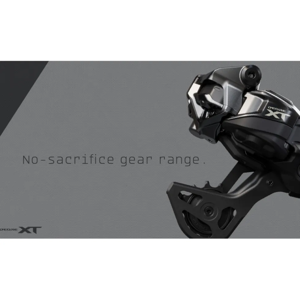 Shimano Deore XT RD-M8250 Achterderailleur - Di2 | Shadow ES | 12-voudig - middellang (GS) - zwart