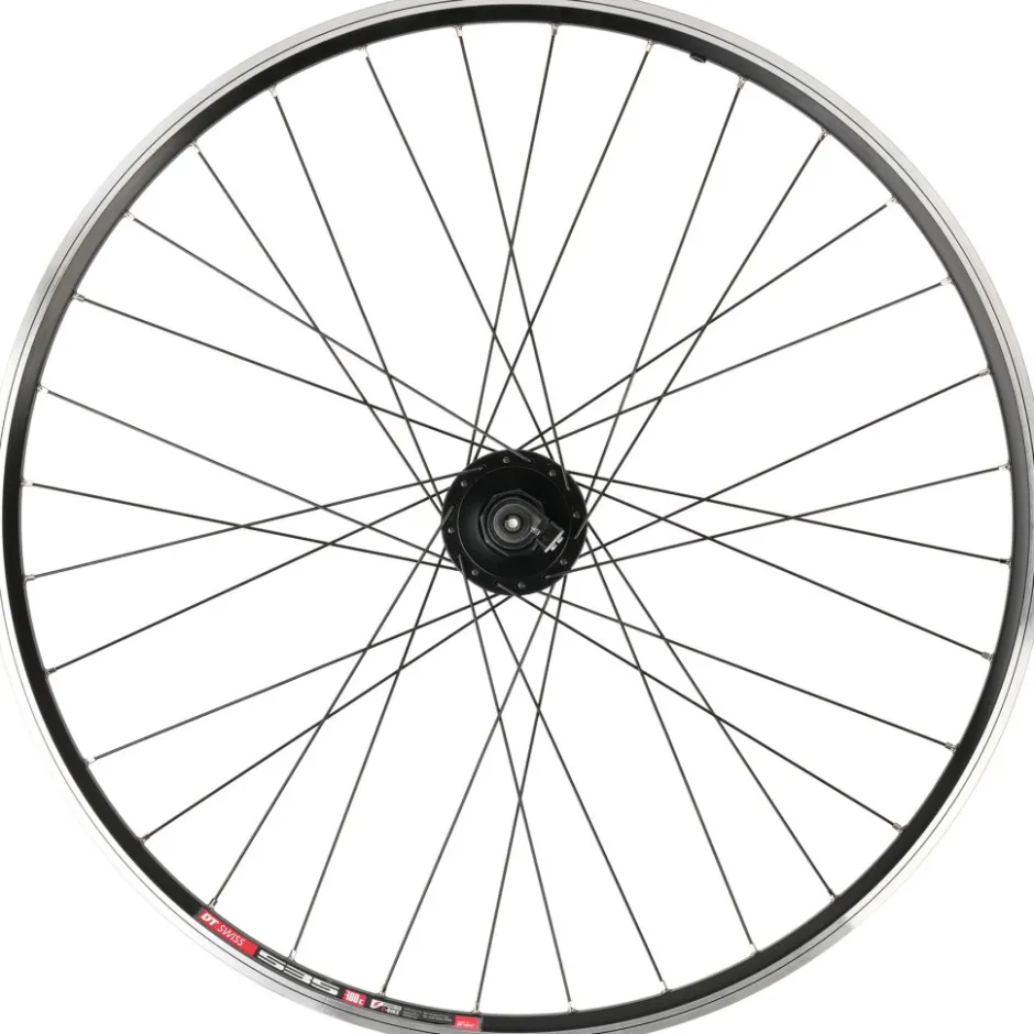 Wielen En Wielsets < Shimano | DT Swiss DH-C3000 | 535 - 28" Voorwiel met Naafdynamo - 10x100mm | QR