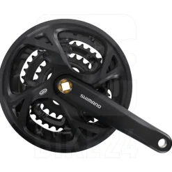 Shimano FC-M371 Crank Set with Chainguard - 3x9-speed - 48-36-26 - black