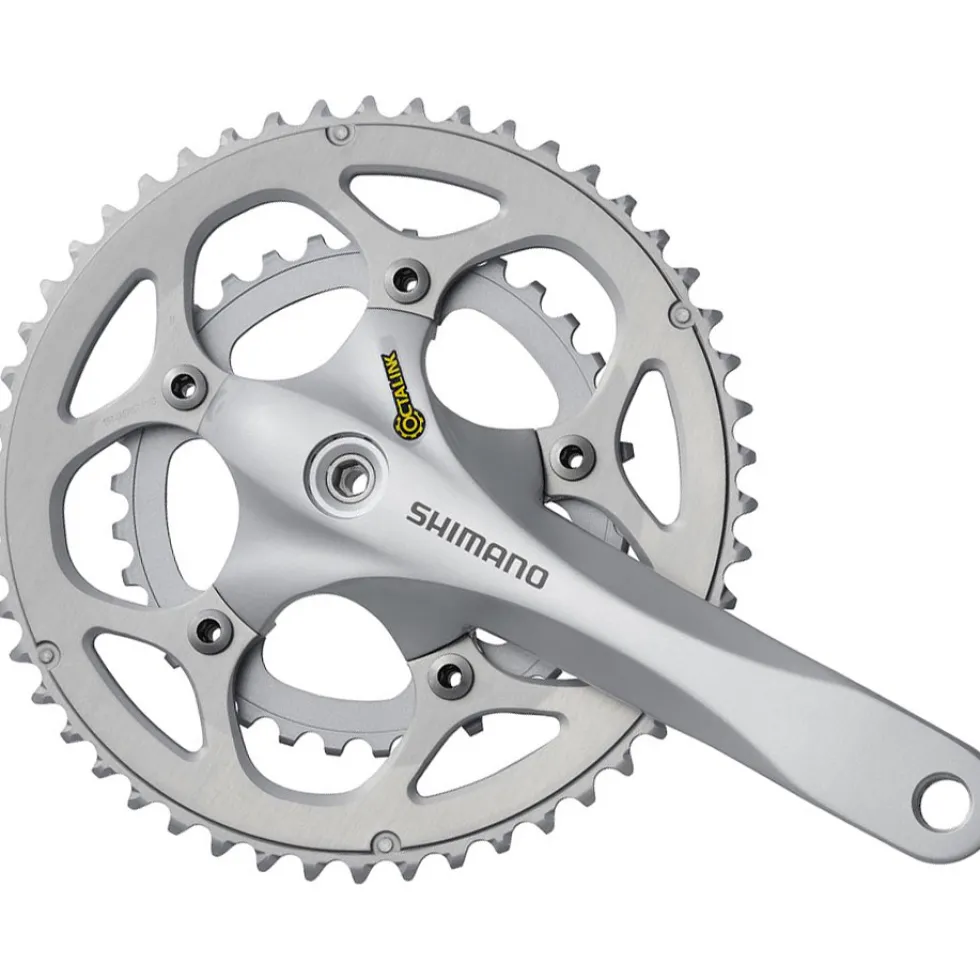 Shimano FC-R345 Compact Crankset 2x9-speed - zilver