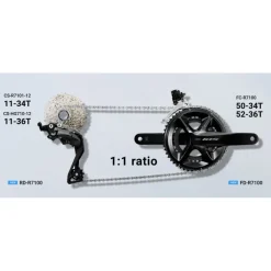 Voorderailleurs < Shimano 105 FD-R7100 Voorderailleur - 2x12-voudig