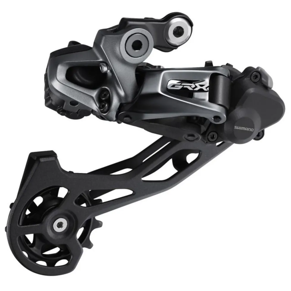 Shimano GRX Di2 RD-RX815-GS / RD-RX817-GS Shadow RD+ Achterderailleur | 11-Voudig | Middellange Kooi - zwart