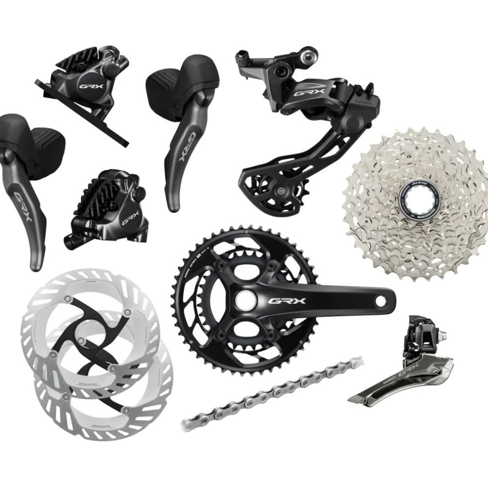 Shimano GRX RX820 Schakelgroep - 2x12 | Cassette CS-R7101 - 172.5mm | 48/31 | 11-34 - Speciale Aanbieding