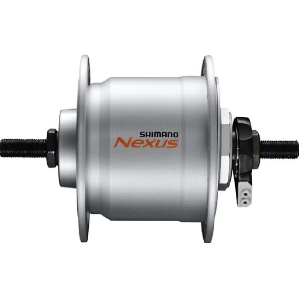 Shimano Nexus DH-C3000-3N-NT Hub Dynamo - Rim Brake - 9x100mm Nut Type - silver