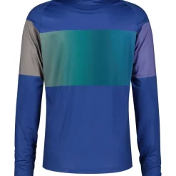 Shimano Parco Printed Heren-shirt met lange mouwen - mirror navy