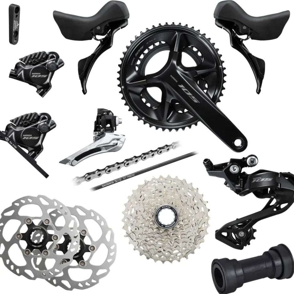 Groepsets < Shimano 105 R7100 Schakelgroep - 2x12-voudig - Speciale Aanbieding