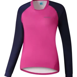 Shimano Saiko Warm MTB Fietsshirt met lange mouwen Dames - magenta