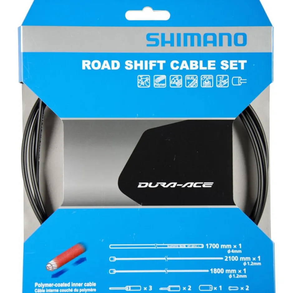 Bowdenkabels En Buitenkabels < Shimano Schakelkabelset - Road | Roestvrij Staal | met Polymeer Coating