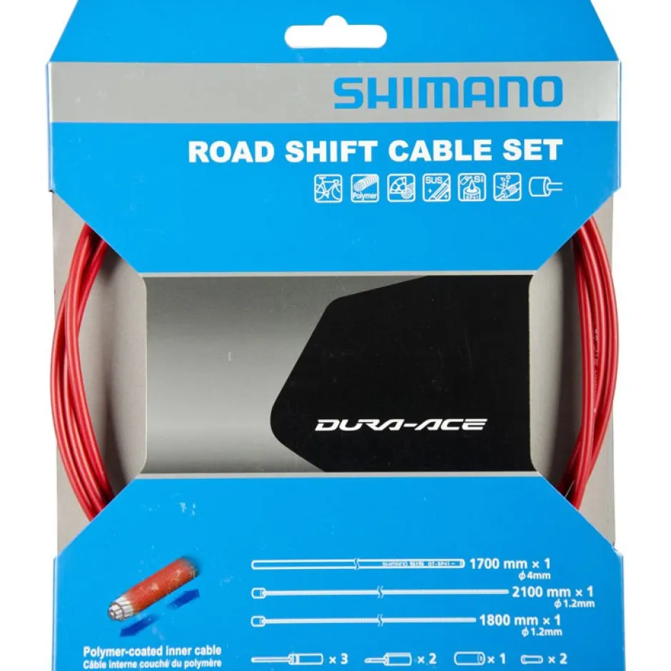 Bowdenkabels En Buitenkabels < Shimano Schakelkabelset - Road | Roestvrij Staal | met Polymeer Coating