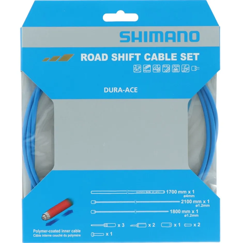 Bowdenkabels En Buitenkabels < Shimano Schakelkabelset - Road | Roestvrij Staal | met Polymeer Coating