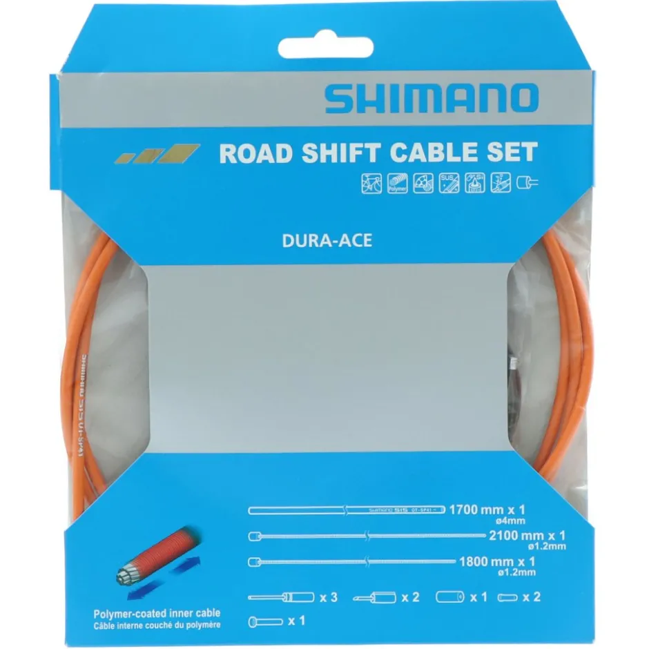 Bowdenkabels En Buitenkabels < Shimano Schakelkabelset - Road | Roestvrij Staal | met Polymeer Coating