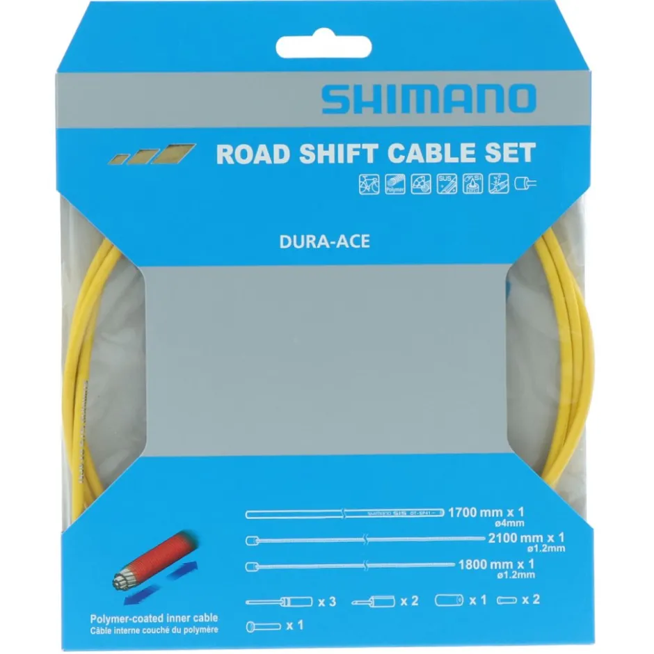Bowdenkabels En Buitenkabels < Shimano Schakelkabelset - Road | Roestvrij Staal | met Polymeer Coating