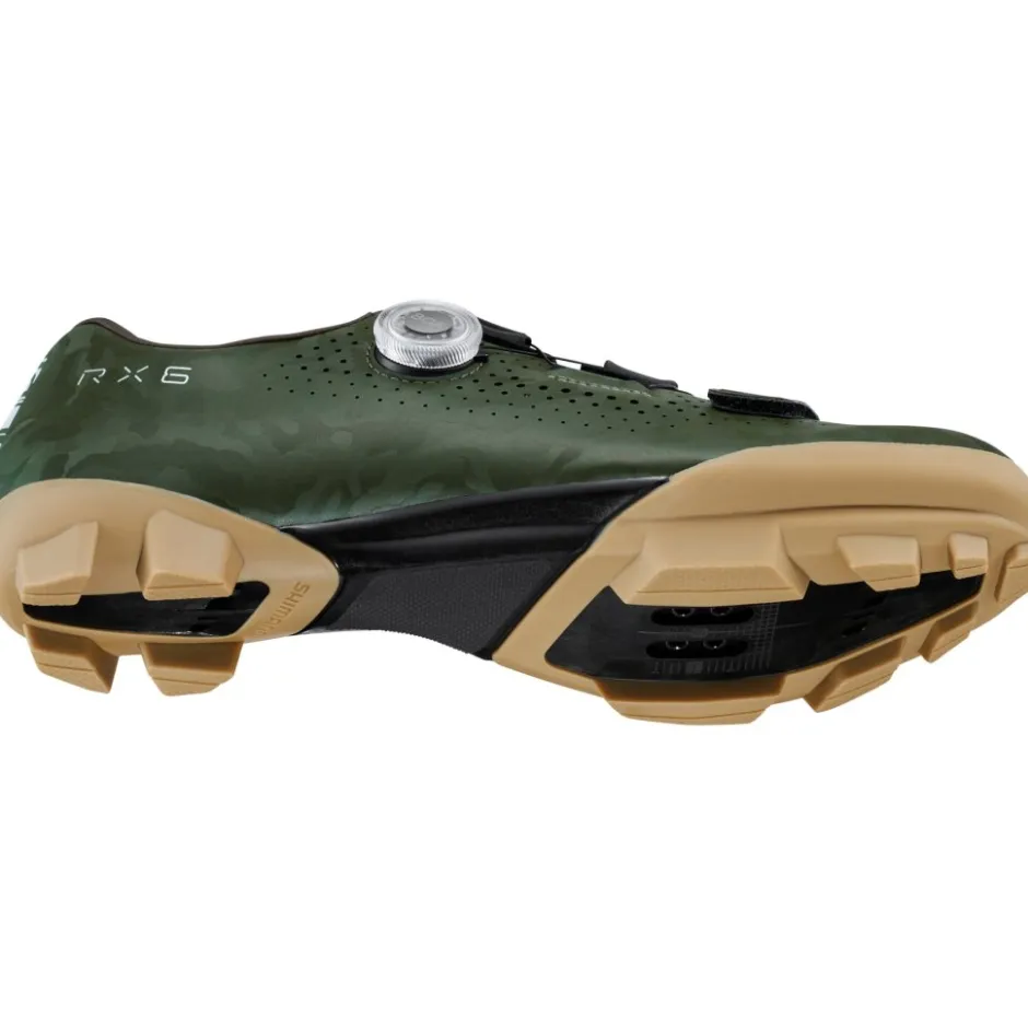 Gravelschoenen|Gravel Schoenen < Shimano SH-RX600 Gravel Bike Schoenen Heren - Groen