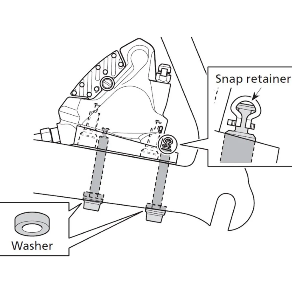 Shimano SM-MA Remklauw Adapter - Flatmount to Flatmount | R160D/D (+20mm)