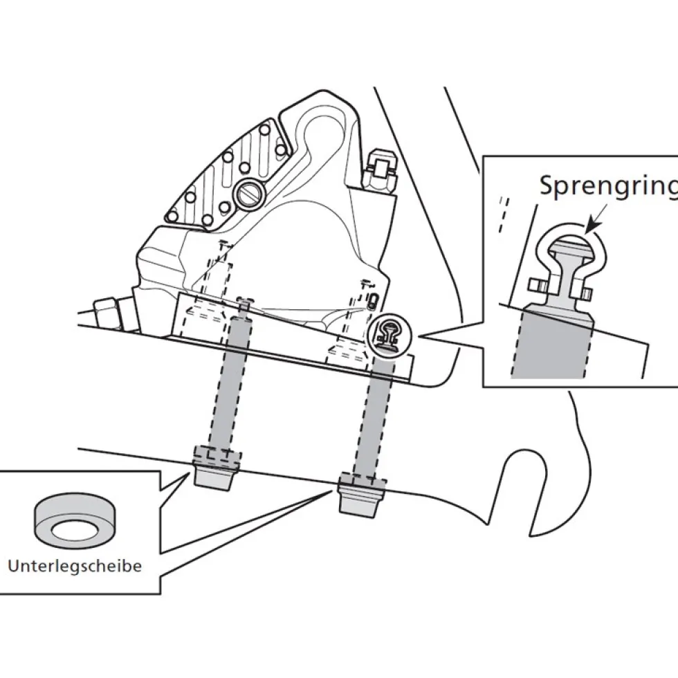 Shimano SM-MA Remklauw Adapter - Flatmount to Flatmount | R160D/D (+20mm)