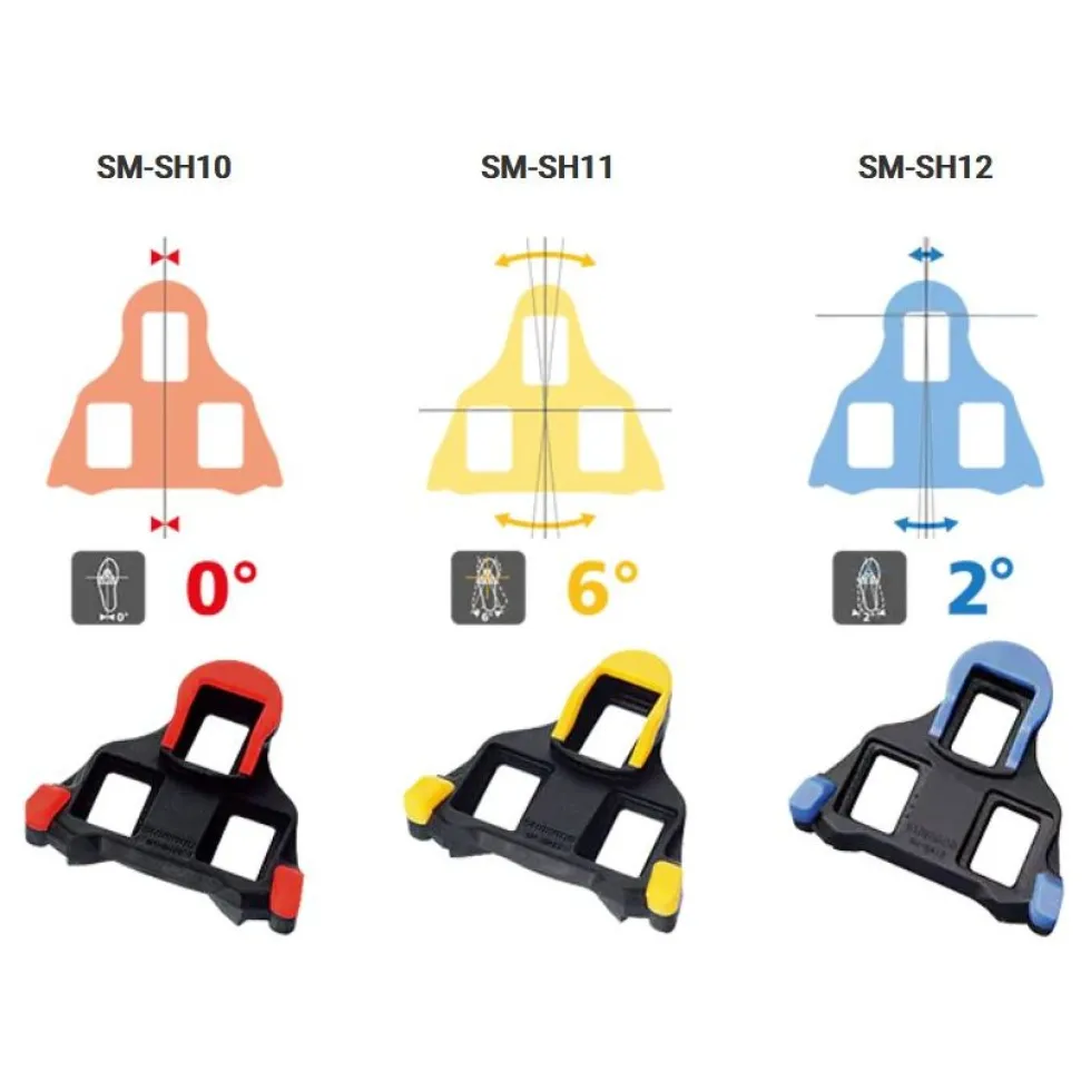 Shimano SM-SH11 Schoenplaatjes (Paar) - SPD-SL | 6° (zelfuitlijnend)