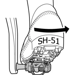Shimano SM-SH51 SPD Schoenplaatjes zonder tegenplaat - zwart