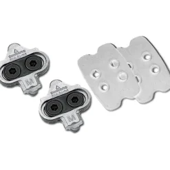Schoenplaatjes < Shimano SM-SH56 SPD Schoenplaatjes met tegenplaat - zilver/zilver