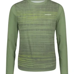 Mtb-Shirts < Shimano pazio Printed MTB Fiettrui met lange mouwen Heren - groen