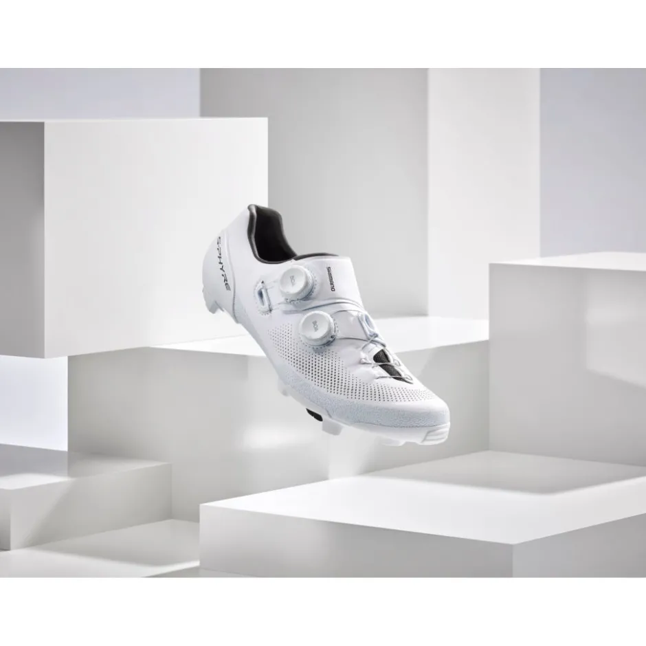 Klikschoenen|Gravelschoenen < Shimano S-Phyre SH-RX910 Gravel Schoenen Heren - Wit
