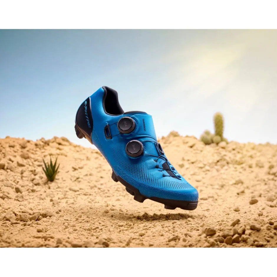 Klikschoenen|Gravelschoenen < Shimano S-Phyre SH-RX910 Gravel Schoenen Heren - Blauw